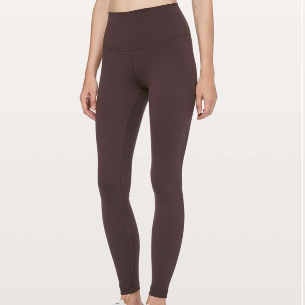 Lululemon Wunder Under High Rise Luon Black Satin